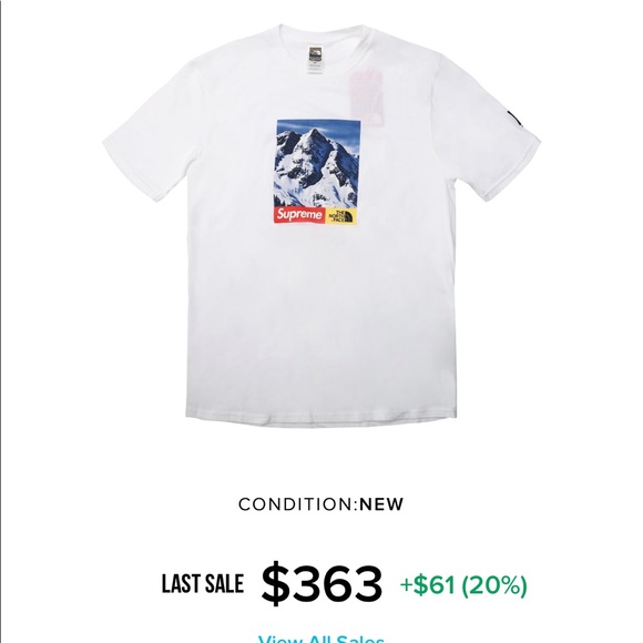 Supreme x TNF Mountain Tee - Picture 2 of 2